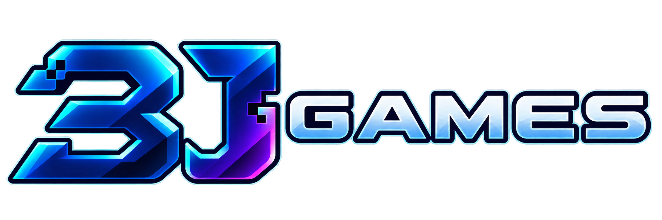 3J Games blue and violet logo